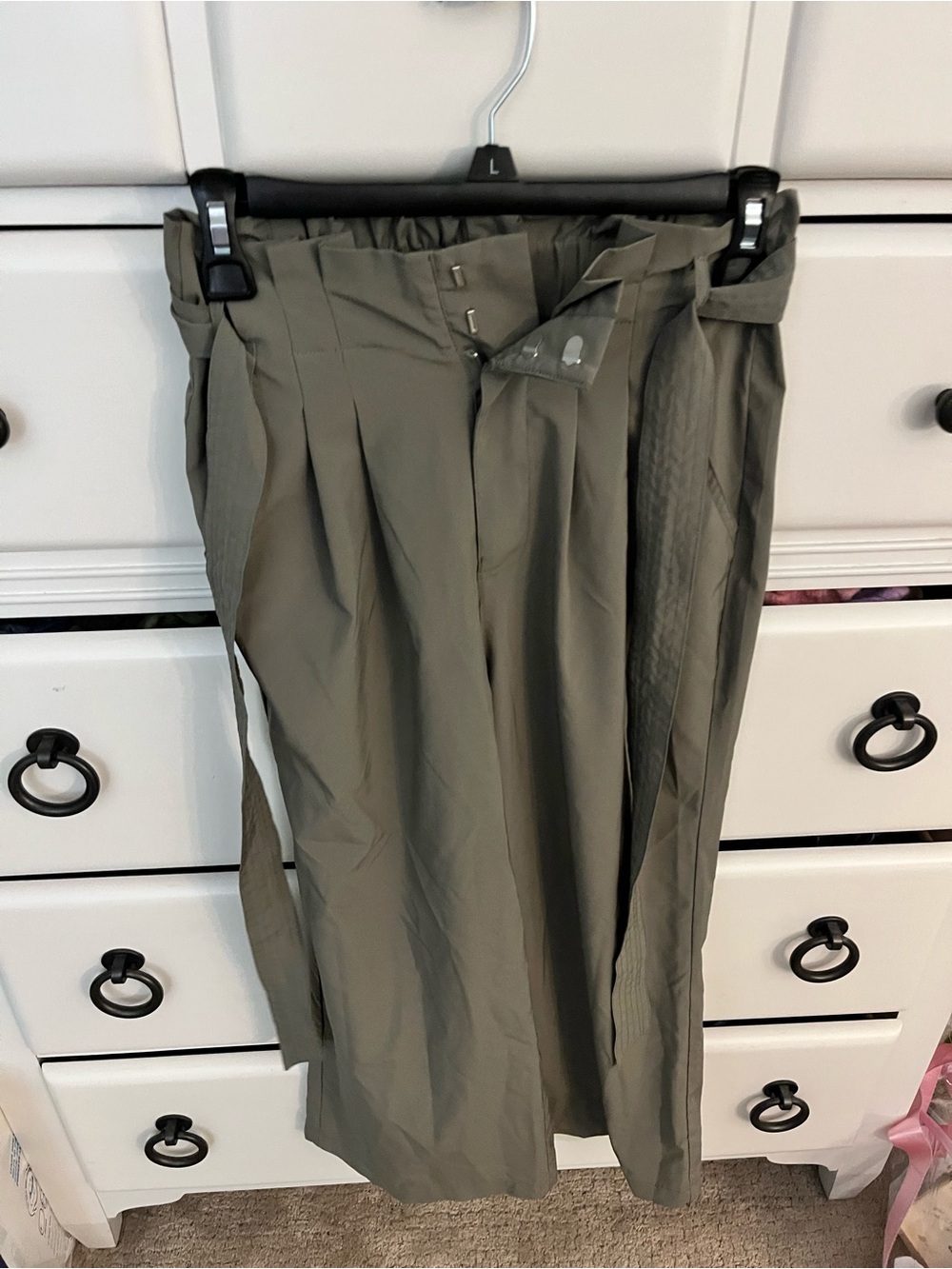 Thread & Supply Olive Pleated Chinos